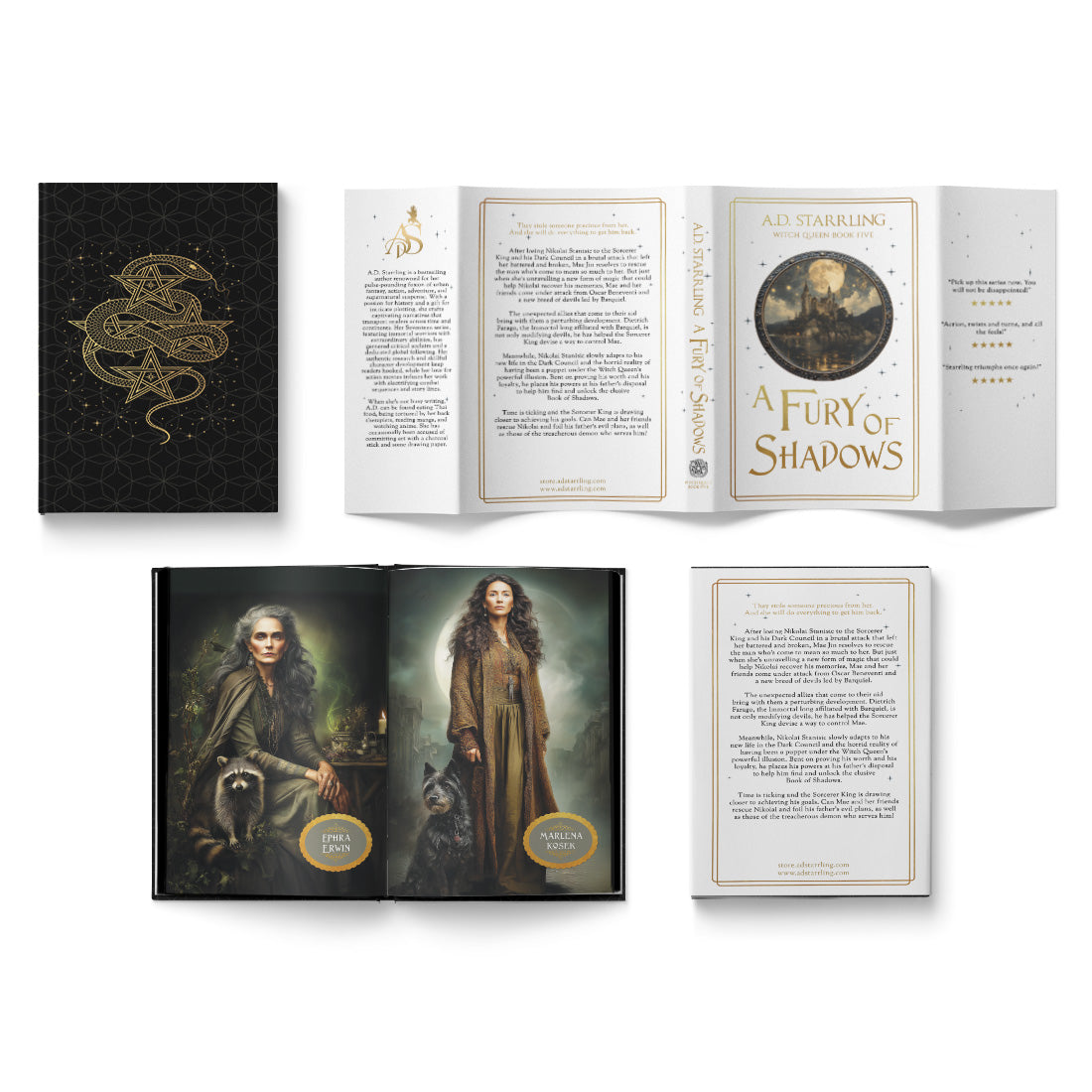 A Fury Of Shadows (Witch Queen Book 5) Special Edition HARDBACK urban fantasy action adventure paranormal romance author ad starrling