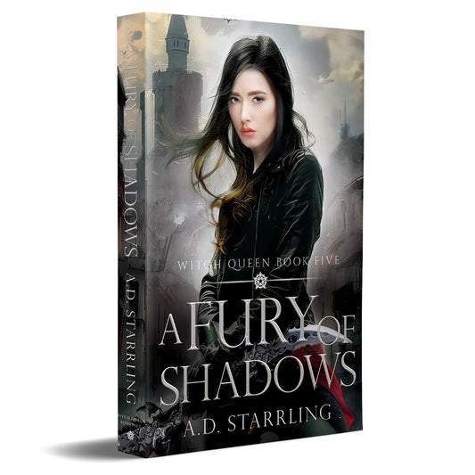 A Fury Of Shadows (Witch Queen Book 5) PAPERBACK urban fantasy action adventure paranormal romance author ad starrling