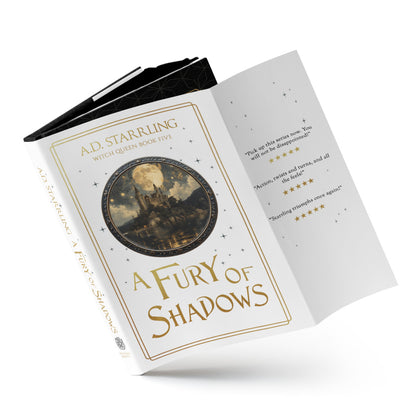 A Fury Of Shadows (Witch Queen Book 5) Special Edition HARDBACK urban fantasy action adventure paranormal romance author ad starrling