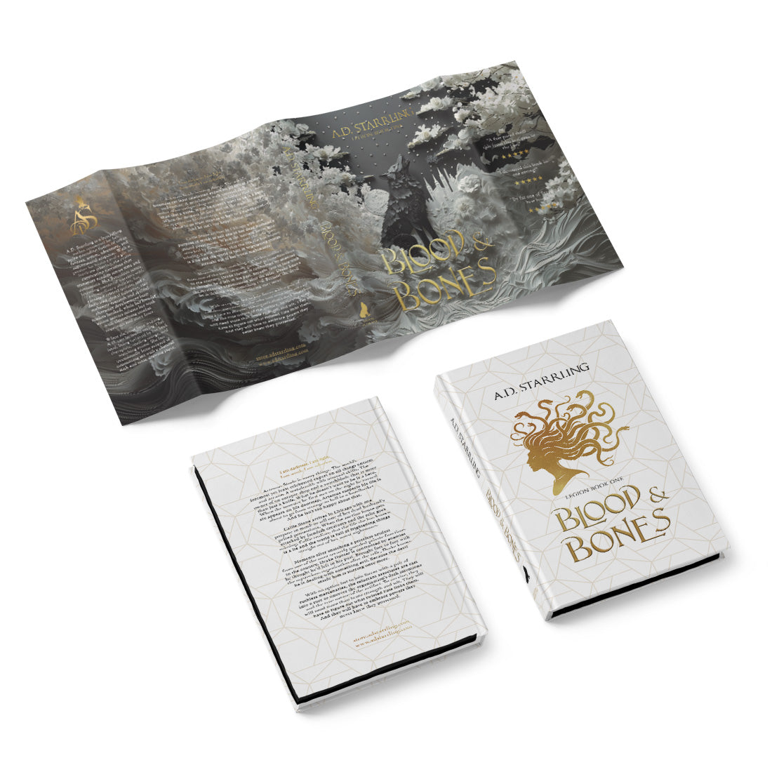 Blood and Bones (Legion Book 1) Special Edition HARDBACK urban fantasy action adventure author ad starrling