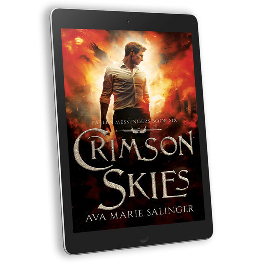 Crimson Skies (Fallen Messengers Book 6) EBOOK gay romantic fantasy author ava marie salinger