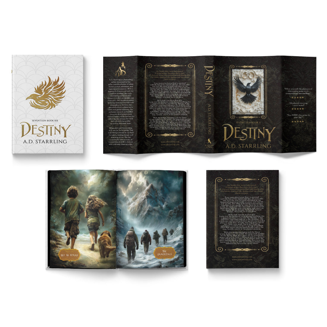 Destiny (Seventeen Series Book 6) Special Edition HARDBACK supernatural thriller urban fantasy author ad starrling