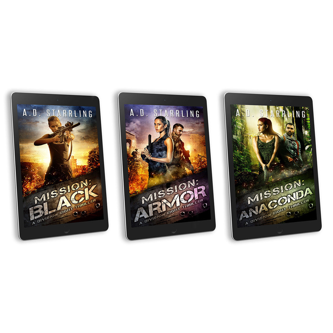 Division Eight Books 1-3 EBOOK BUNDLE military romantic suspense action adventure author ad starrling