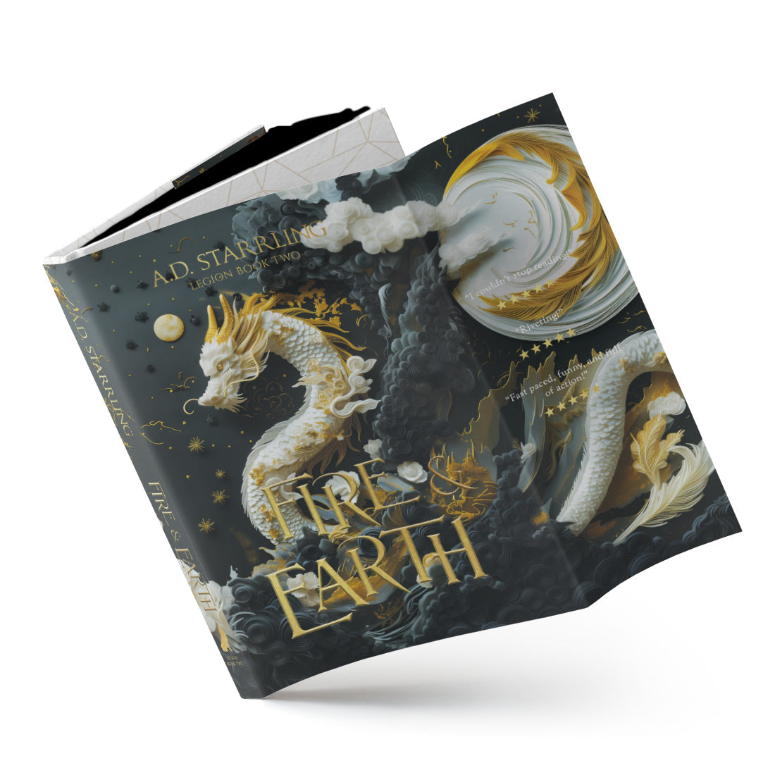 Fire and Earth (Legion Book 2) Special Edition HARDBACK urban fantasy action adventure author ad starrling