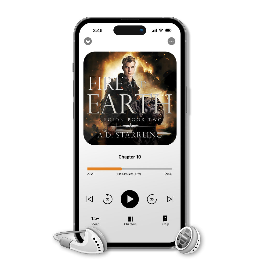 Fire and Earth (Legion Book 2) AUDIOBOOK urban fantasy action adventure author ad starrling