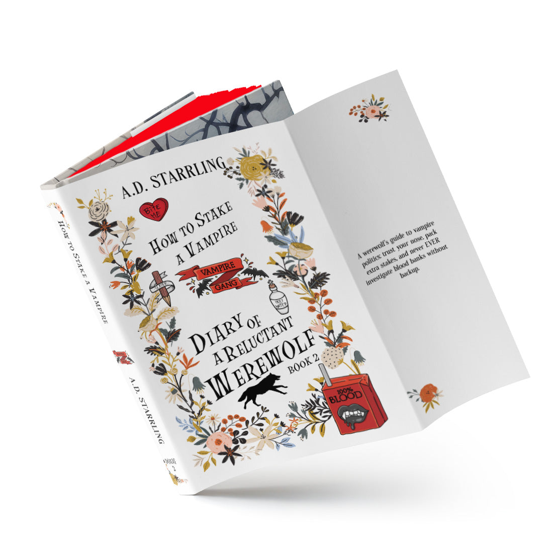 How to Stake a Vampire (Diary of a Reluctant Werewolf Book 2) SPECIAL EDITION HARDBACK humorous urban fantasy paranormal romance action adventure werewolf shifter author ad starrling