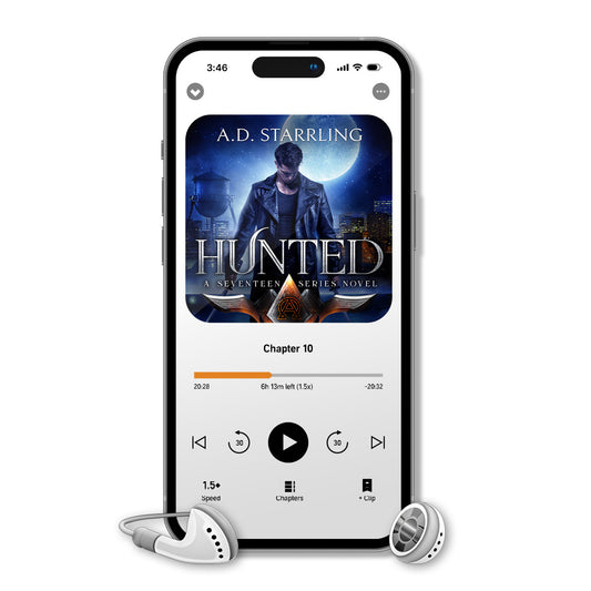 Hunted (Seventeen Series Book 1) AUDIOBOOK supernatural thriller urban fantasy author ad starrling