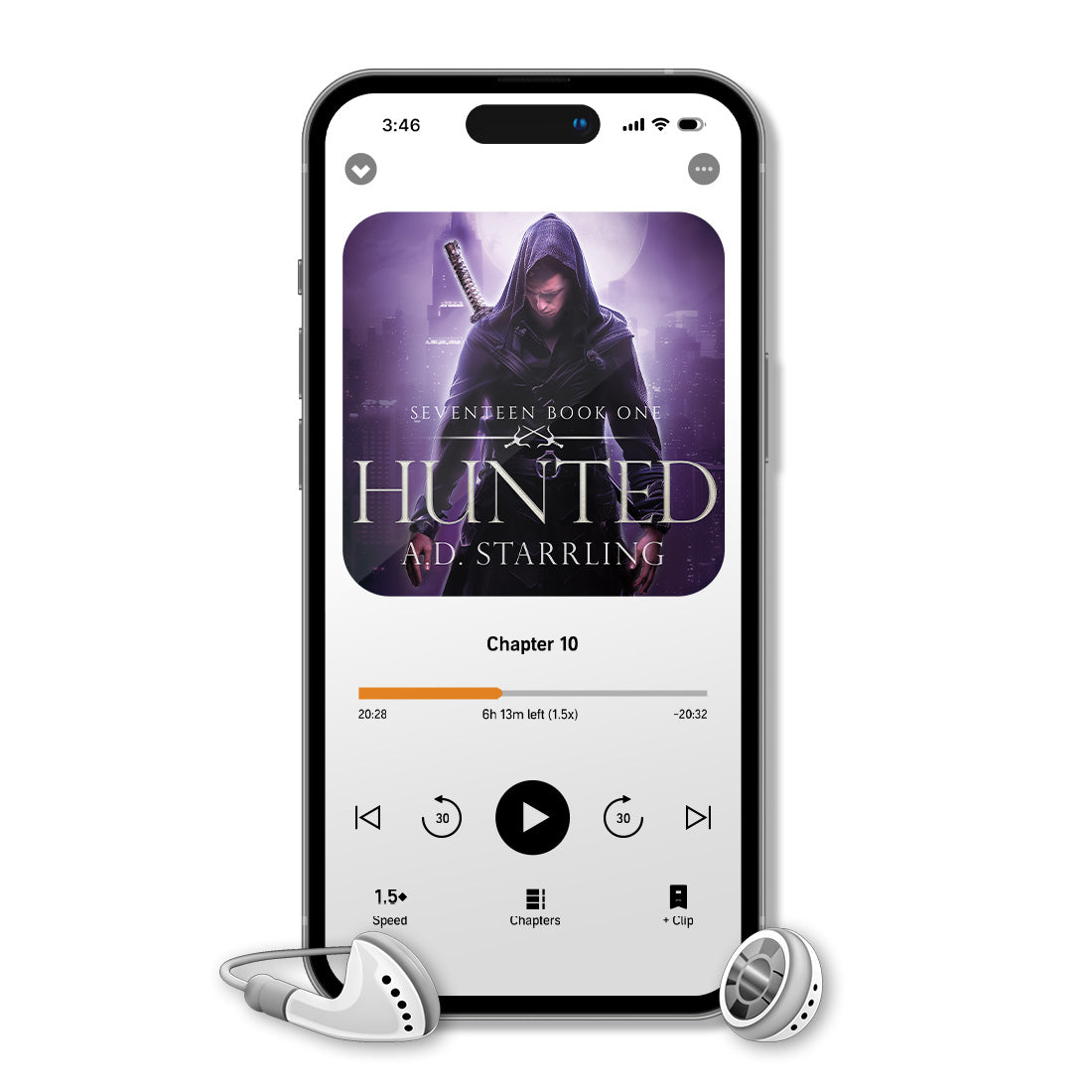 Hunted (Seventeen Series Book 1) AUDIOBOOK supernatural thriller urban fantasy author ad starrling