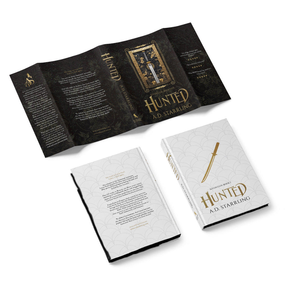 Hunted (Seventeen Series Book 1) Special Edition HARDBACK supernatural thriller urban fantasy author ad starrling