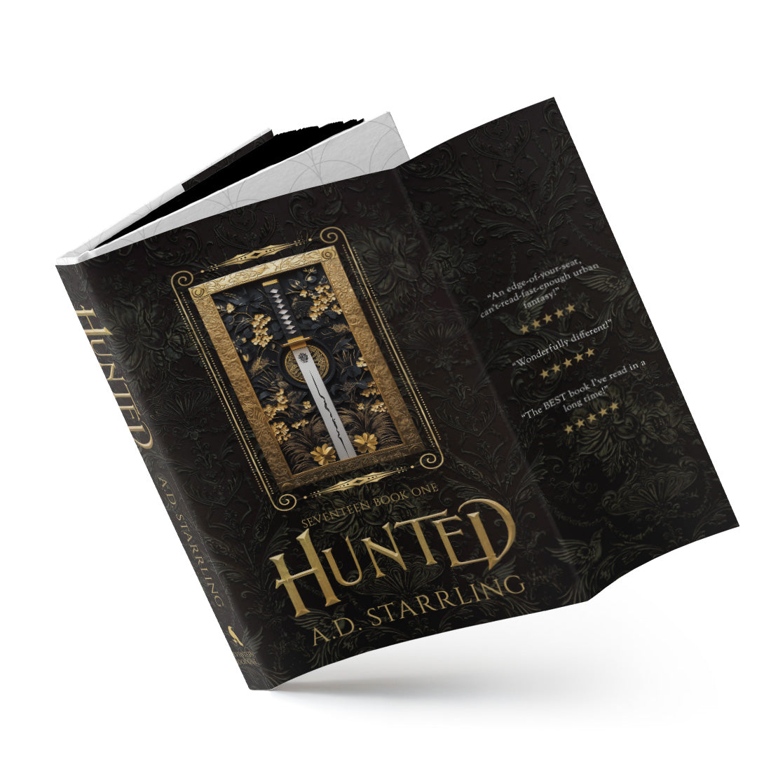 Hunted (Seventeen Series Book 1) Special Edition HARDBACK supernatural thriller urban fantasy author ad starrling