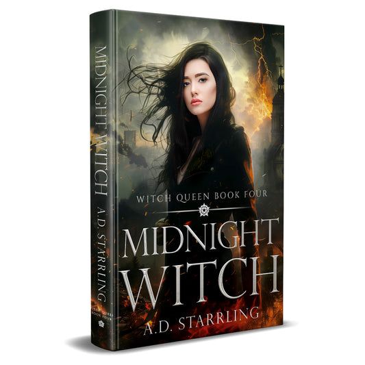 Midnight Witch (Witch Queen Book 4) HARDBACK urban fantasy action adventure paranormal romance author ad starrling