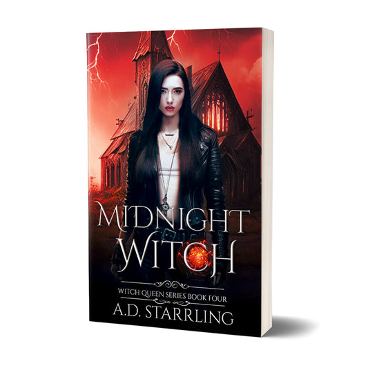 Midnight Witch (Witch Queen Book 4) PAPERBACK urban fantasy action adventure paranormal romance author ad starrling