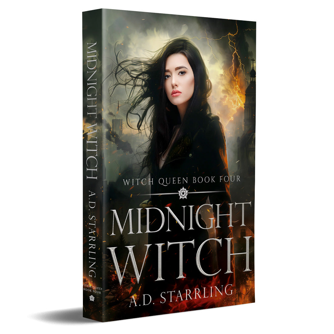 Midnight Witch (Witch Queen Book 4) PAPERBACK urban fantasy action adventure paranormal romance author ad starrling