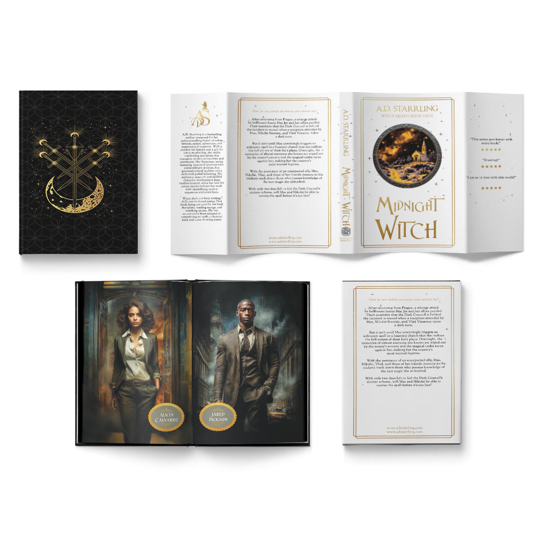 Midnight Witch (Witch Queen Book 4) Special Edition HARDBACK urban fantasy action adventure paranormal romance author ad starrling