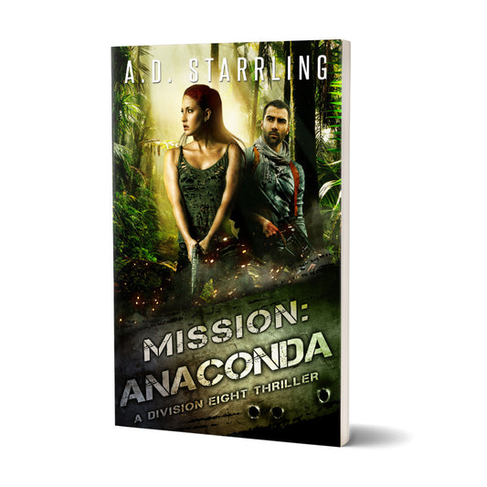 Mission:Anaconda (Division Eight #3) PAPERBACK military romantic suspense action adventure author ad starrling
