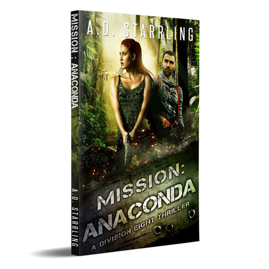 Mission:Anaconda (Division Eight #3) PAPERBACK military romantic suspense action adventure author ad starrling