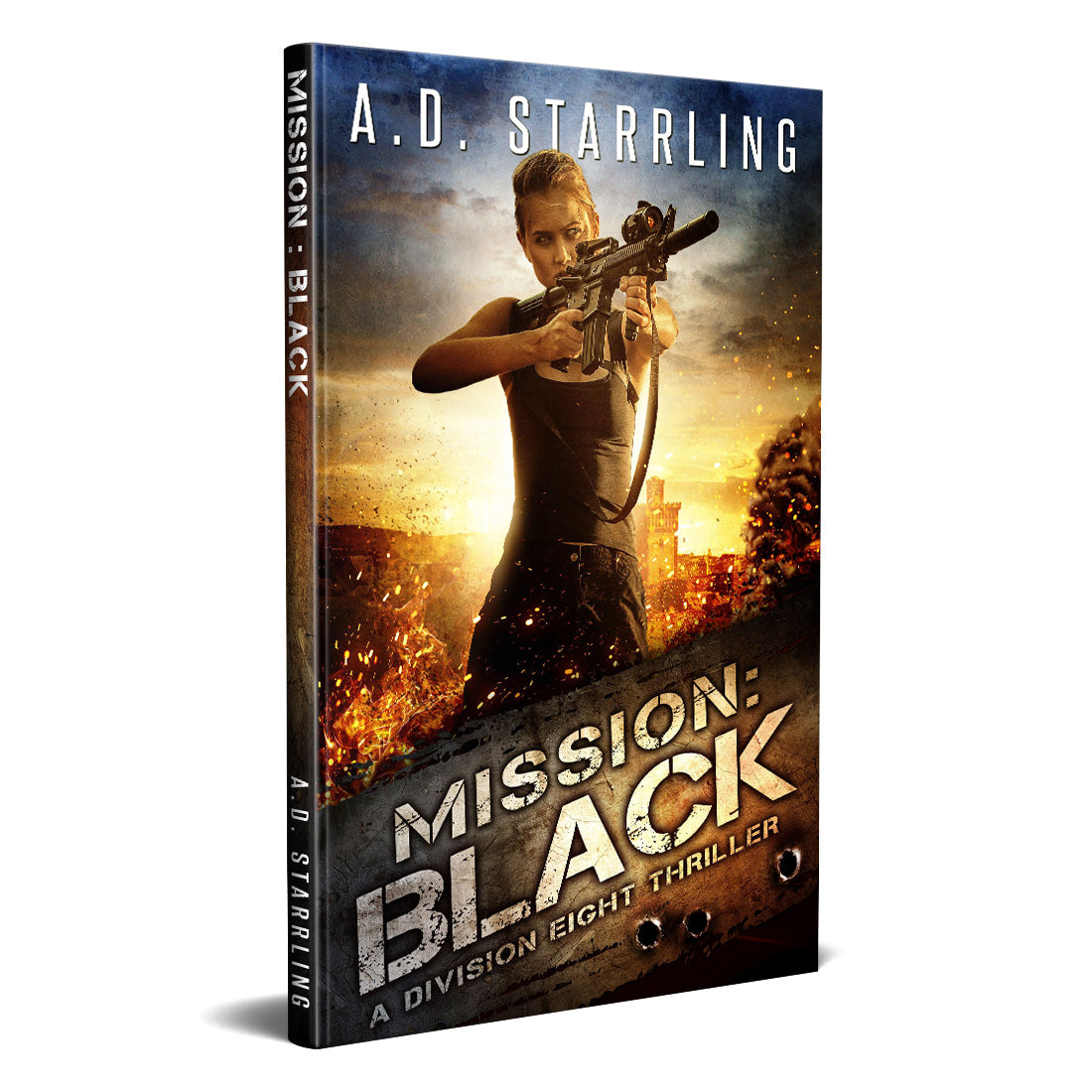 Mission:Black (Division Eight #1) HARDBACK military romantic suspense action adventure author ad starrling