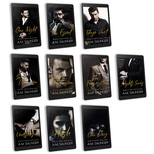 Nights Series 1-10 EBOOK BUNDLE contemporary mm romance author am salinger