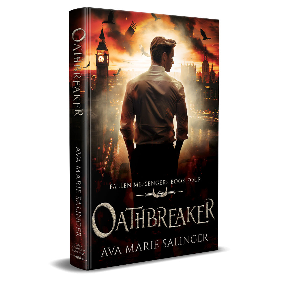 Oathbreaker (Fallen Messengers Book 4) HARDBACK gay romantic fantasy author ava marie salinger