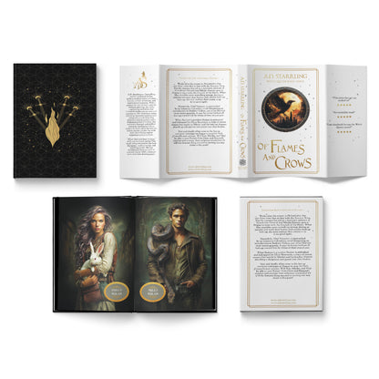 Of Flames and Crows (Witch Queen Book 3) Special Edition HARDBACK urban fantasy action adventure paranormal romance author ad starrling