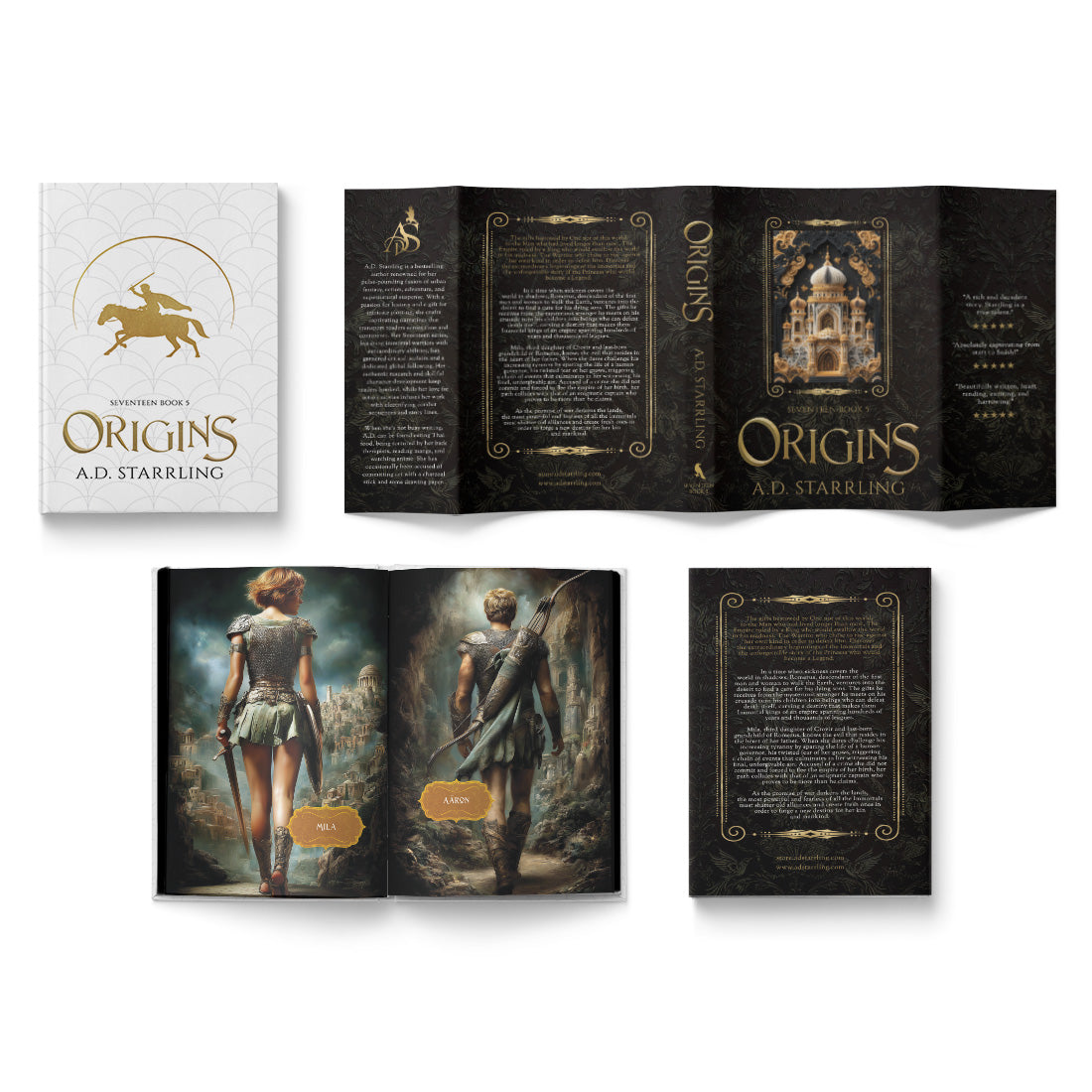 Origins (Seventeen Series Book 5) Special Edition HARDBACK supernatural thriller urban fantasy author ad starrling