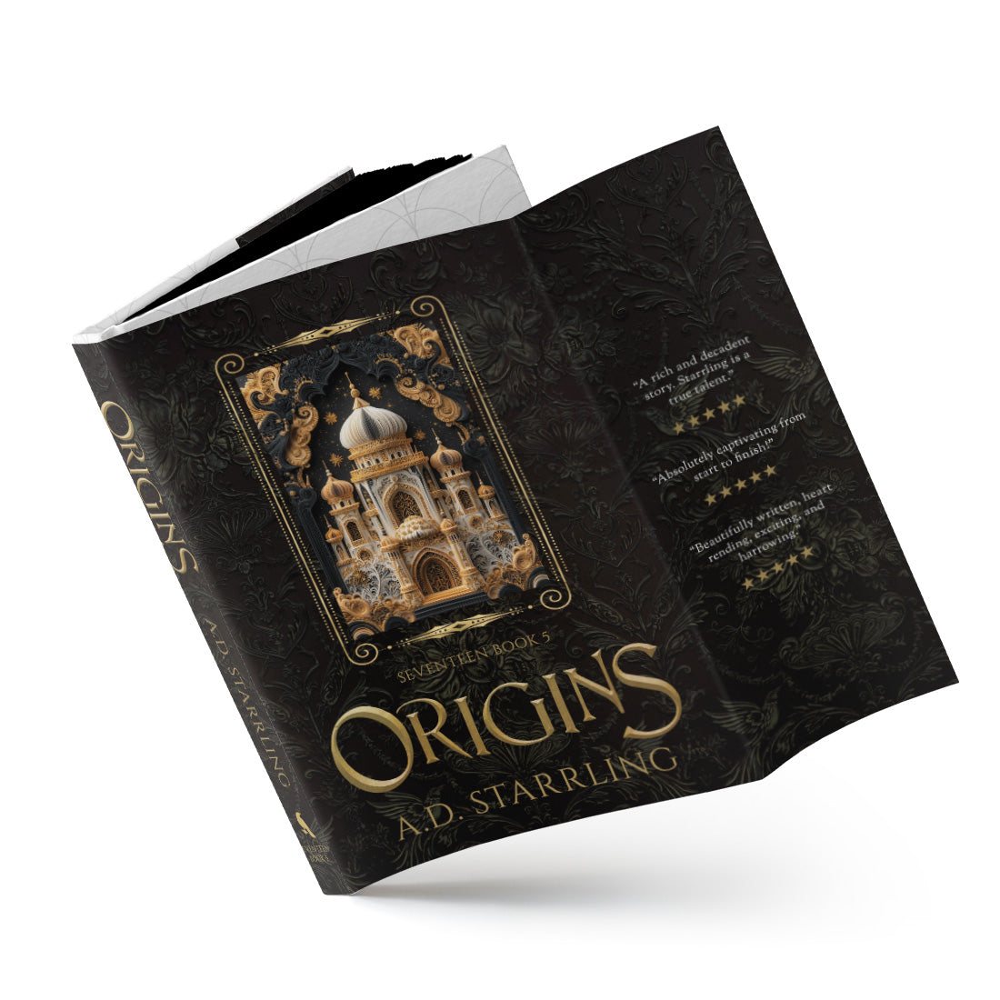 Origins (Seventeen Series Book 5) Special Edition HARDBACK supernatural thriller urban fantasy author ad starrling