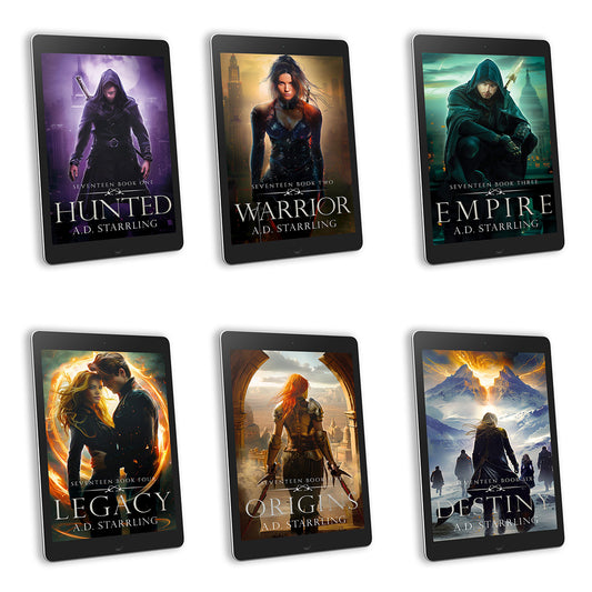Seventeen Series Books 1-6 EBOOK BUNDLE supernatural thriller urban fantasy author ad starrling