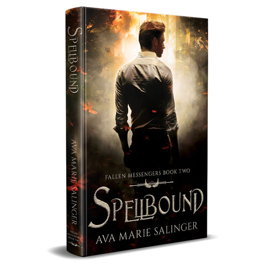 Spellbound (Fallen Messengers Book 2) HARDBACK gay romantic fantasy author ava marie salinger