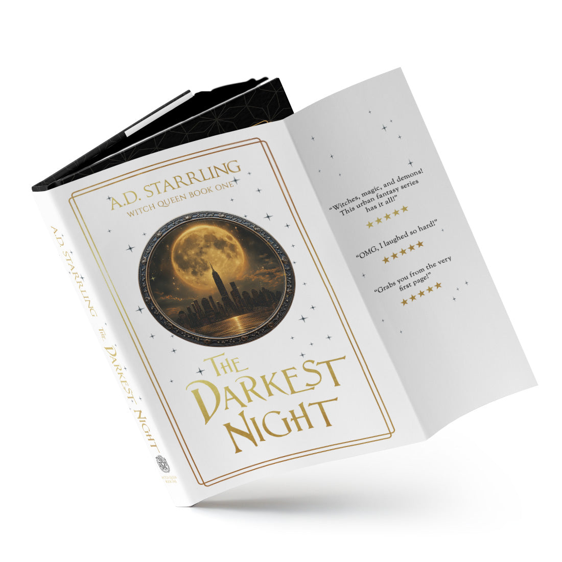 The Darkest Night (Witch Queen Book 1) Special Edition HARDBACK urban fantasy action adventure paranormal romance author ad starrling