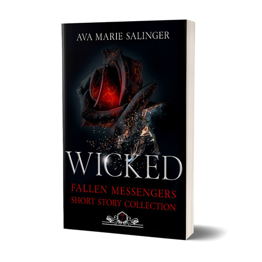 Wicked (Fallen Messengers Short Story Collection) PAPERBACK gay romantic fantasy author ava marie salinger
