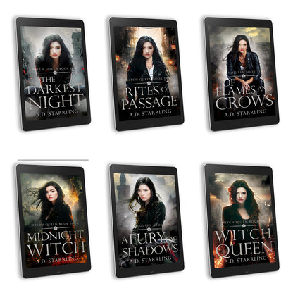 Witch Queen Books 1-6 EBOOK BUNDLE urban fantasy action adventure paranormal romance author ad starrling