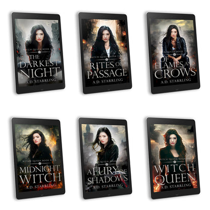 Witch Queen Books 1-6 EBOOK BUNDLE urban fantasy action adventure paranormal romance author ad starrling