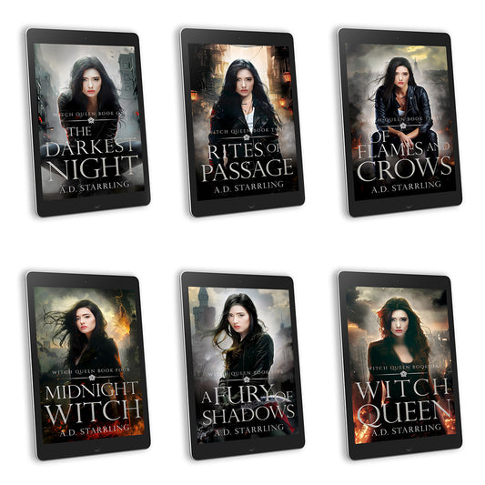 Witch Queen Books 1-6 EBOOK BUNDLE urban fantasy action adventure paranormal romance author ad starrling