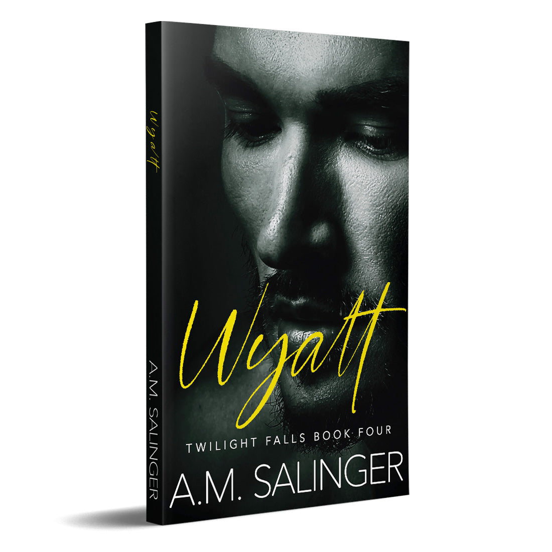 Wyatt (Twilight Falls Book 4) PAPERBACK contemporary small town mm romance author am salinger